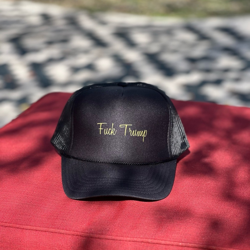 Black Trucker Cap